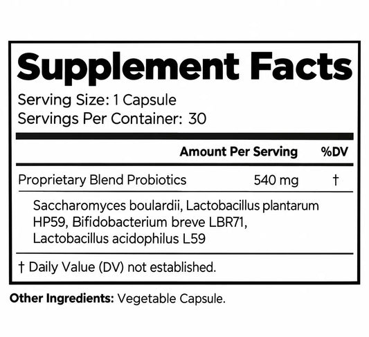 Dr. Julian Cano GI Flora Replenish Best Probiotics – 30 Vegetarian Capsules
