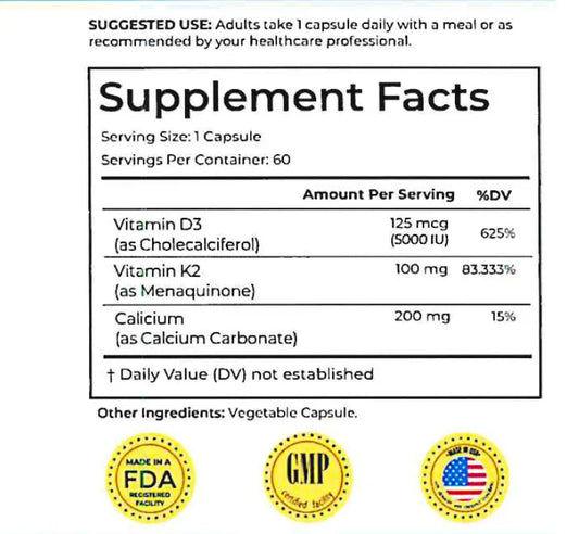Vitamin D3 supplement bottle with cofactors by Dr. Julian Cano