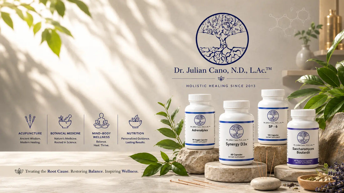 Dr. Julian Cano naturopathic doctor and acupuncturist practitioner-grade supplements and integrative medicine practice
