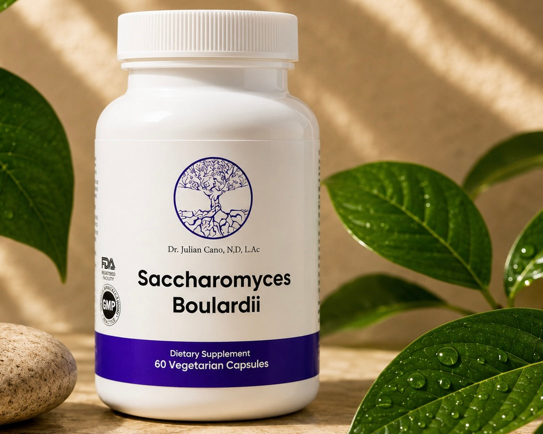 Saccharomyces Boulardii yeast-based probiotic capsules by Dr. Julian Cano