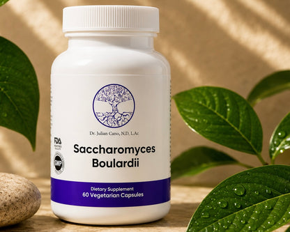 Saccharomyces Boulardii yeast-based probiotic capsules by Dr. Julian Cano