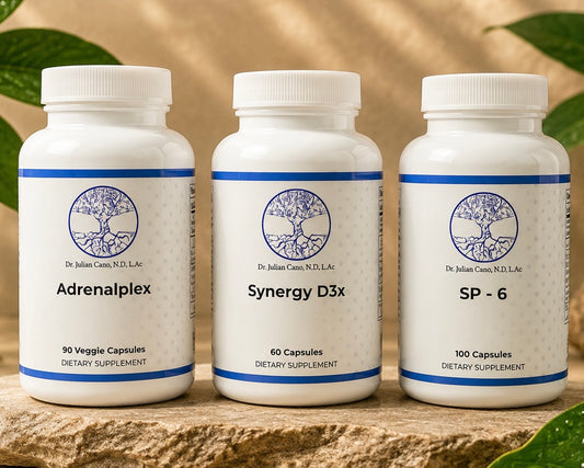 Optimal  Stress & Energy Support | 3-Formula Adrenal & Vitality Bundle by Dr. Julian Cano