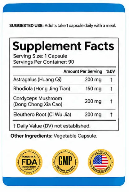 Dr. Julian Cano Adrenalplex bottle, 90 veggie capsules