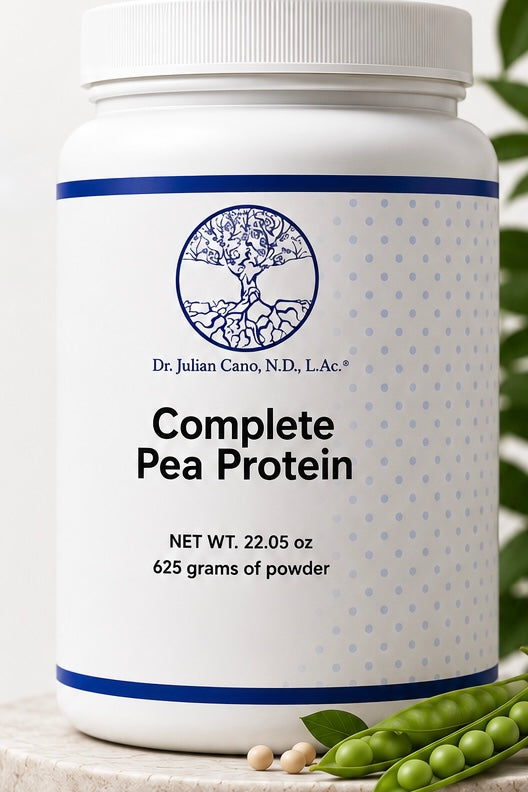Complete Pea Protein plant-based protein powder for muscle recovery by Dr. Julian Cano